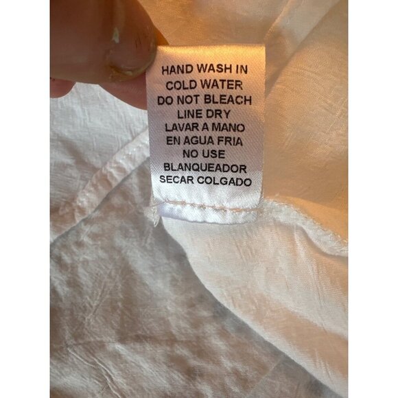 Entra White Eyelet Oversized Swim Cover Dress Size Small - Picture 6 of 7